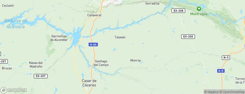 Talaván, Spain Map