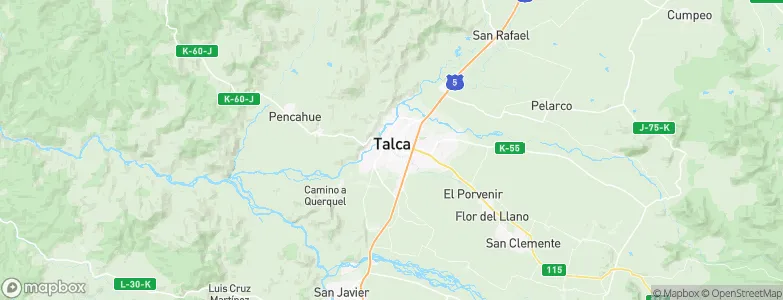 Talca, Chile Map