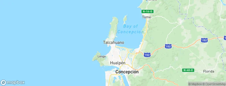 Talcahuano, Chile Map