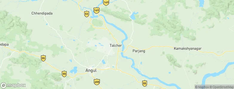 Tālcher, India Map