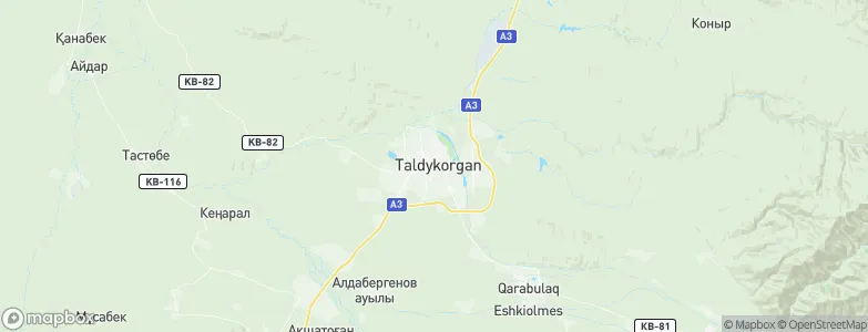 Taldykorgan, Kazakhstan Map