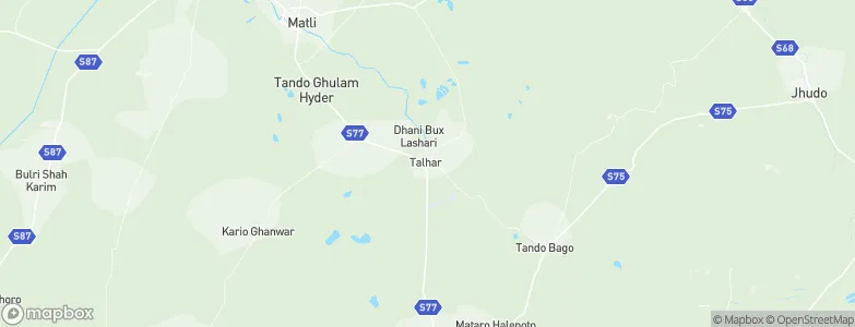 Talhar, Pakistan Map
