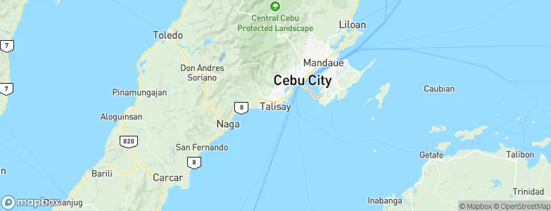 Talisay City, Philippines Map