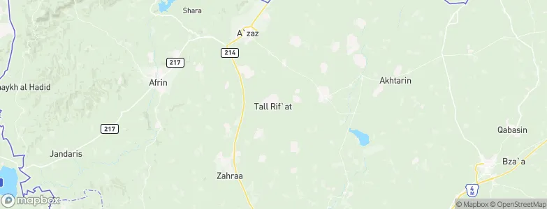 Tall Rif‘at, Syria Map