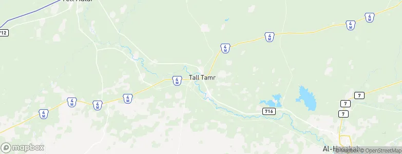 Tall Tamr, Syria Map