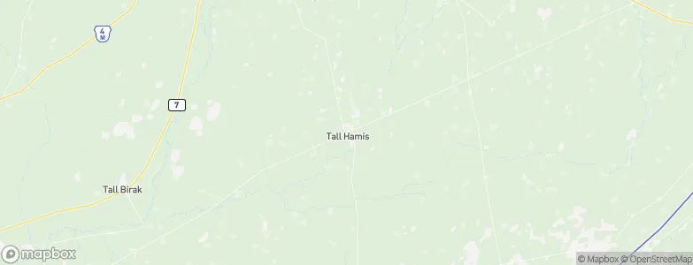 Tall Ḩamīs, Syria Map