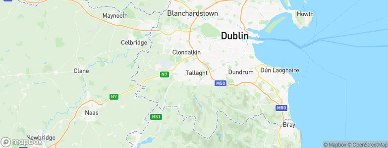 Tallaght, Ireland Map