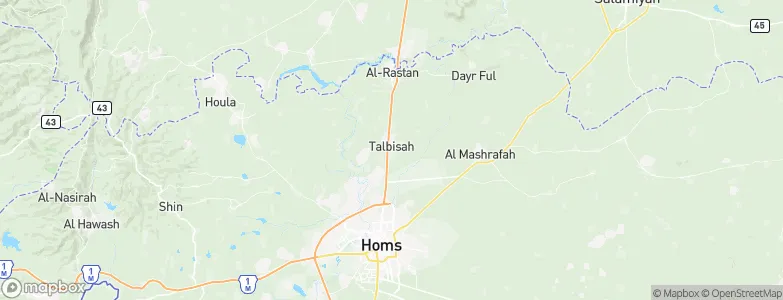 Tallbīsah, Syria Map