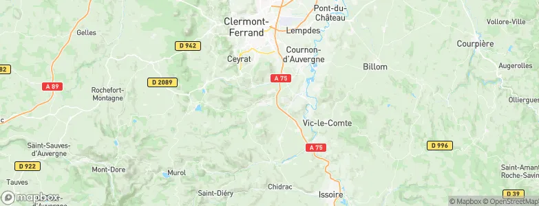 Tallende, France Map