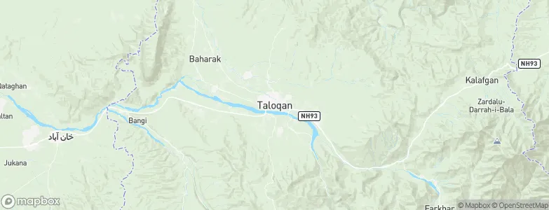 Taloqan, Afghanistan Map