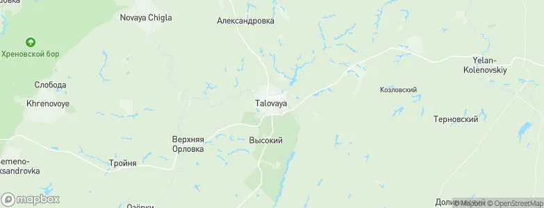Talovaya, Russia Map