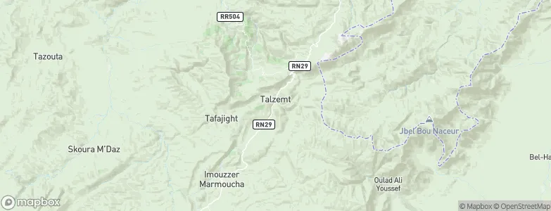 Talzemt, Morocco Map