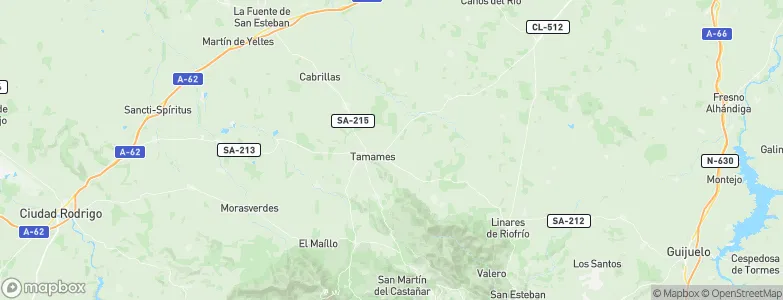 Tamames, Spain Map