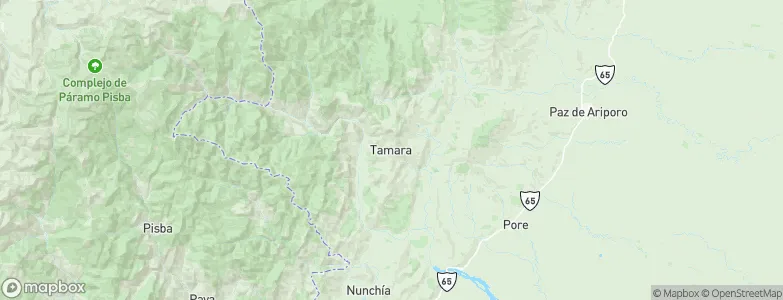 Támara, Colombia Map