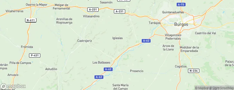 Tamarón, Spain Map