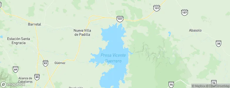 Tamaulipas, Mexico Map