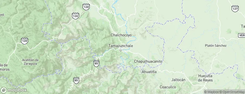 Tamazunchale, Mexico Map