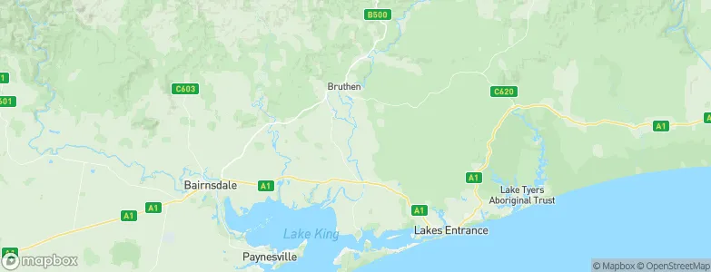 Tambo Upper, Australia Map