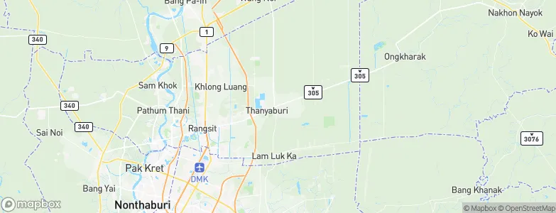 Tambon Rangsit, Thailand Map