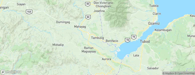 Tambulig, Philippines Map
