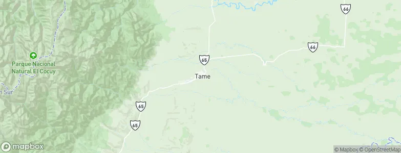 Tame, Colombia Map