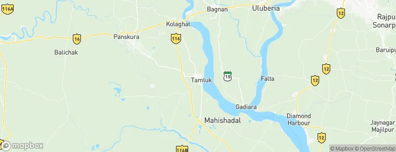 Tamlūk, India Map