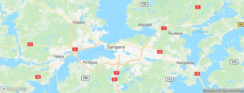 Tampere, Finland Map