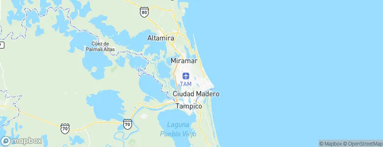 Tampico, Mexico Map