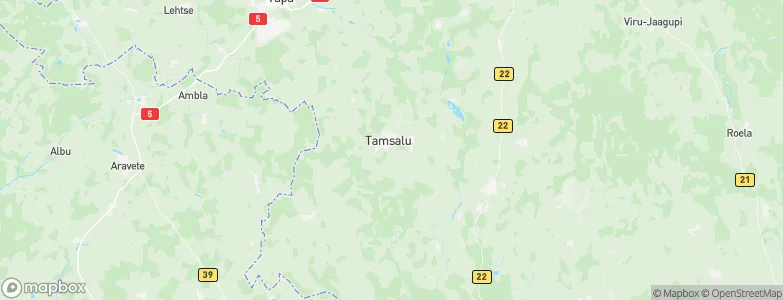 Tamsalu vald, Estonia Map
