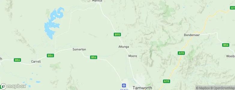 Tamworth Municipality, Australia Map