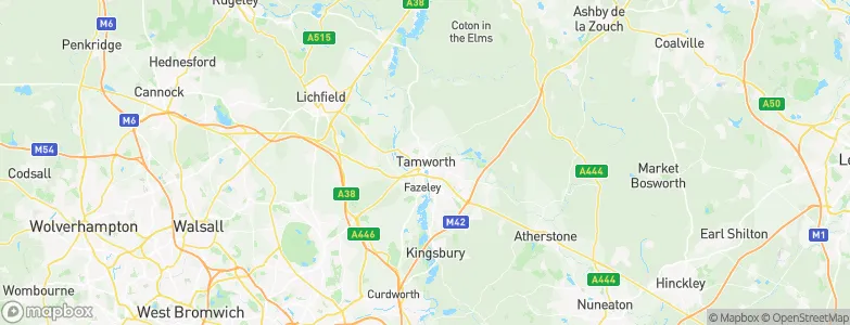 Tamworth, United Kingdom Map