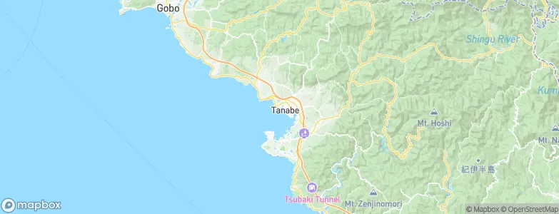 Tanabe, Japan Map