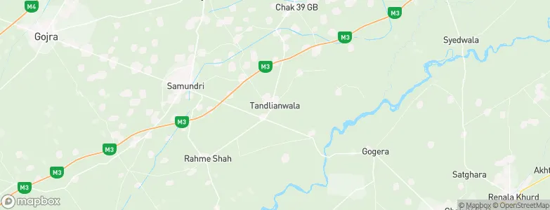 Tandlianwala, Pakistan Map