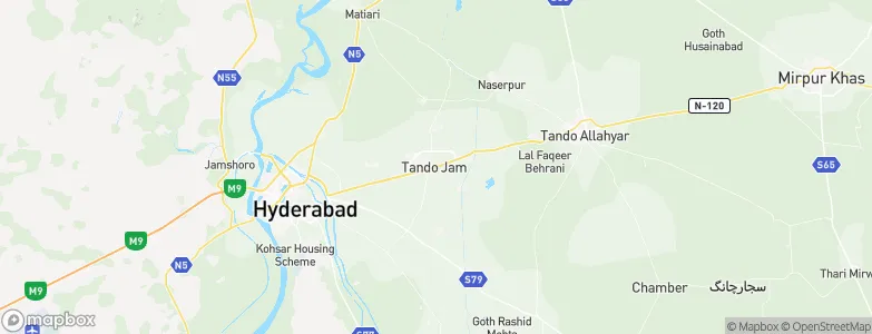 Tando Jam, Pakistan Map