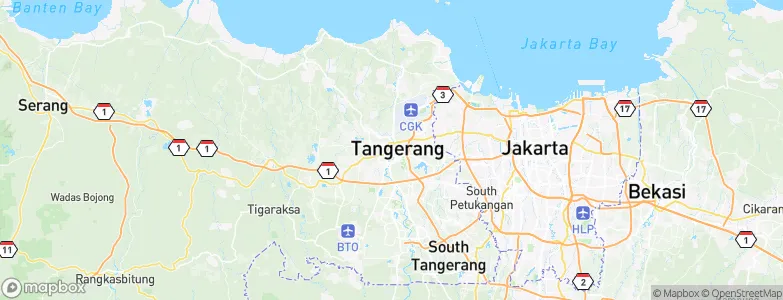 Tangerang, Indonesia Map