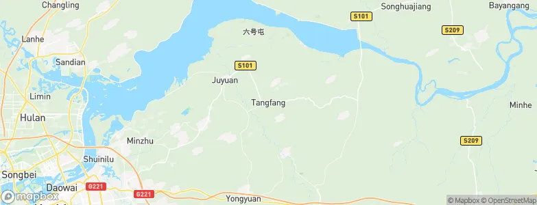 Tangfang, China Map