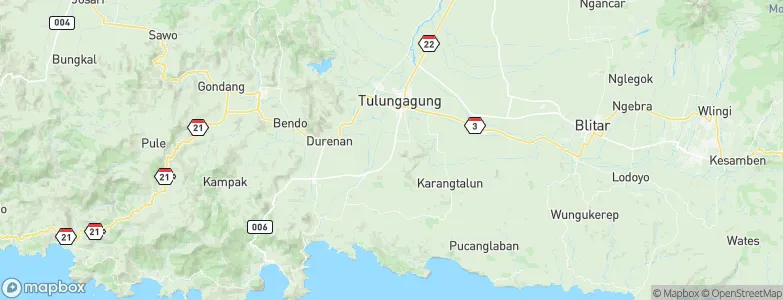 Tanggung, Indonesia Map
