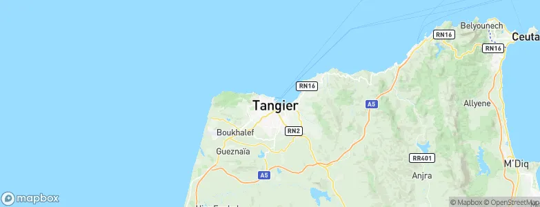Tangier, Morocco Map