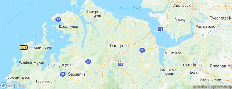 Tangjin, South Korea Map