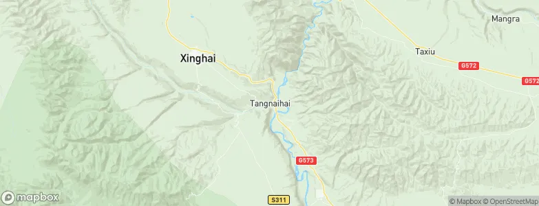 Tangnaihai, China Map