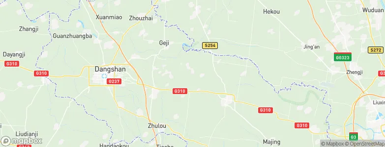 Tangzhai, China Map