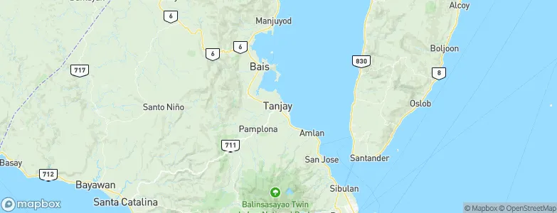 Tanjay, Philippines Map