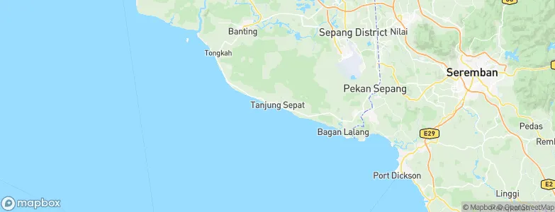 Tanjung Sepat, Malaysia Map