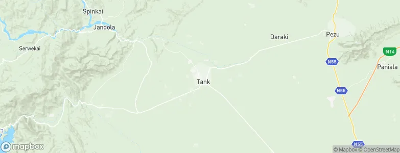 Tank, Pakistan Map