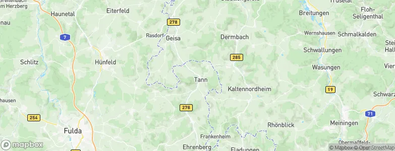 Tann, Germany Map