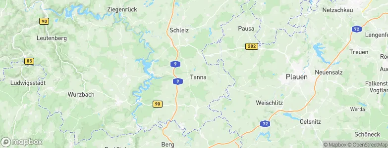 Tanna, Germany Map