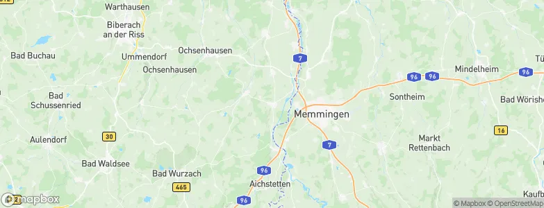 Tannheim, Germany Map