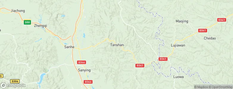Tanshan, China Map