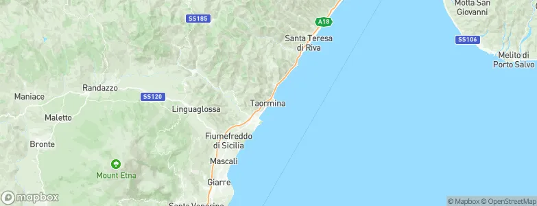 Taormina, Italy Map