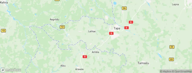 Tapa vald, Estonia Map